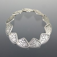 Cast sterling bracelet by Laura Kiefer